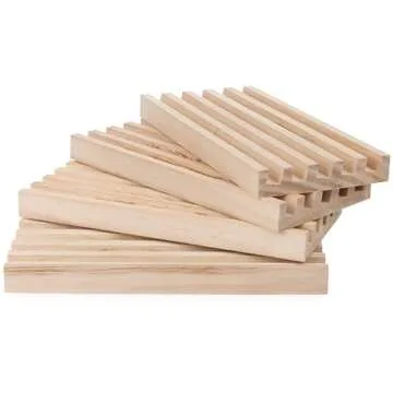 Spin Master Games, Wooden Domino Racks, Set of 4 Trays for Mexican Train Dominoes, Dominoes Games, C...