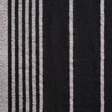 Rivet Modern Striped Fringe Throw Blanket – Cozy Elegance