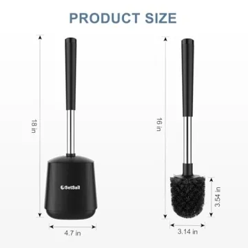 SetSail Premium Toilet Bowl Brush for Modern Bathrooms