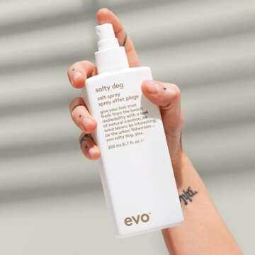 EVO Salty Dog Salt Spray - Hair Texture & Volume Spray - Beach Textured Hair, Natural Matte Finish -...