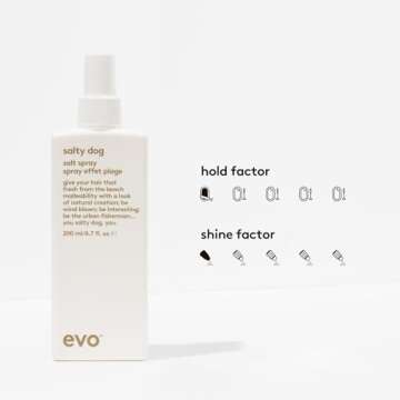 EVO Salty Dog Salt Spray - Hair Texture & Volume Spray - Beach Textured Hair, Natural Matte Finish - 200ml / 6.8fl.oz