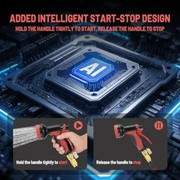 Portable Self-Priming Transfer Pump for Garden and Pools