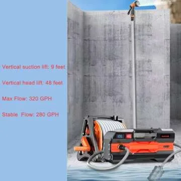 Portable Self-Priming Transfer Pump for Garden and Pools