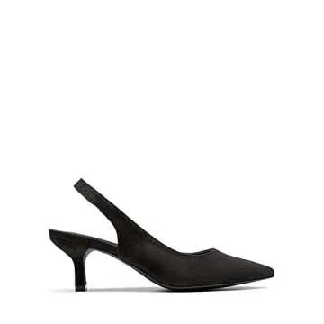 DREAM PAIRS Women's SDPU2334W-1 Closed Toe Kitten Heels Pointed Toe Slingback Low Heels Dress Bridal...
