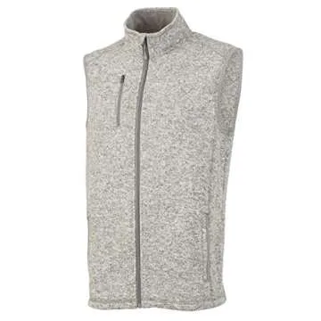 Charles River Apparel Men's Pacific Heathered Sweater Fleece Vest - Stylish and Functional Gear