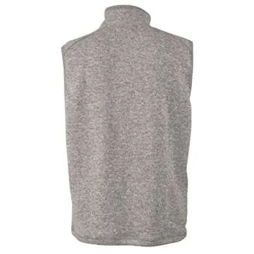 Charles River Men's Heathered Fleece Vest for Comfort