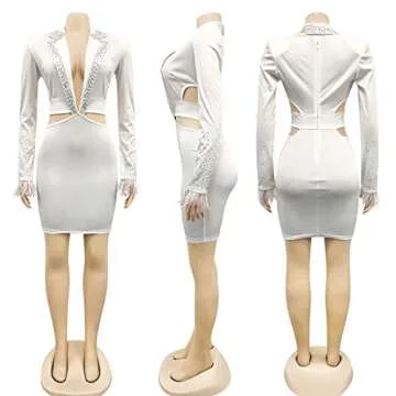 Sexy Rhinestone Bodycon Dress for Stylish Nights Out