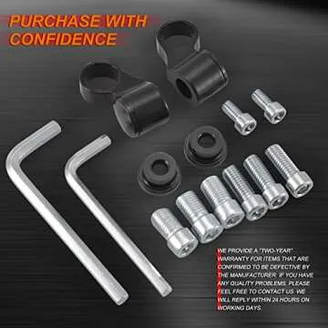 KATUR Motorcycle Rear View Mirrors - Sleek & Stylish Design