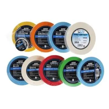 Pro Art Artist Tape - 1/2" x 60 Yards, White Roll