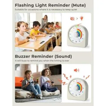 Rechargeable LIORQUE Visual Countdown Timer for Kids