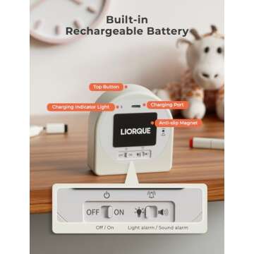 Rechargeable LIORQUE Visual Countdown Timer for Kids