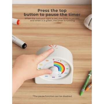 Rechargeable LIORQUE Visual Countdown Timer for Kids