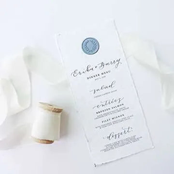 UNIQOOO Light Dusty Blue Glue Gun Sealing Wax Sticks for Wax Seal Stamp - Perfect for Wedding Invitations, Cards Envelopes, Snail Mails, Wine Packages, Christmas Gift Ideas, Pack of 8