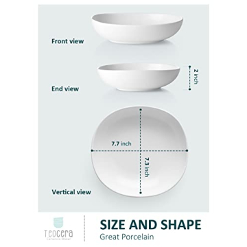 Elegant Teocera Pasta Bowls Set for Kitchen Essentials