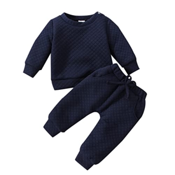 Fall Winter Knit Outfit for Baby: Cute Sweatsuit with Pants