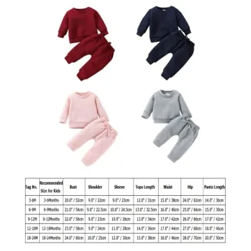 Fall Knitted Baby Outfits for Boys and Girls 0-3 Years