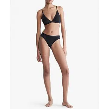 Calvin Klein Form to Body Lightly Lined Triangle Bralette Black