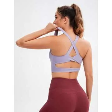 JOYSPELS Cross Back Workout Bra for Ultimate Comfort