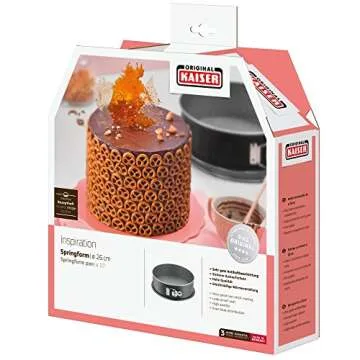 Kaiser Springform Pan 28 cm Stainless Steel Black