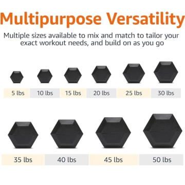 450 LBS Rubber Hex Dumbbell Set with Rack for Home Gym