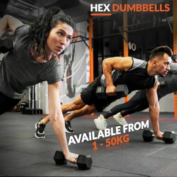 450 LBS Rubber Hex Dumbbell Set with Rack for Home Gym