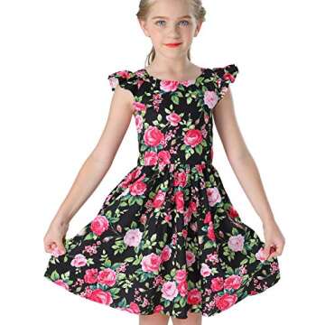 Stylish Floral Cotton Romper for Summer Kids