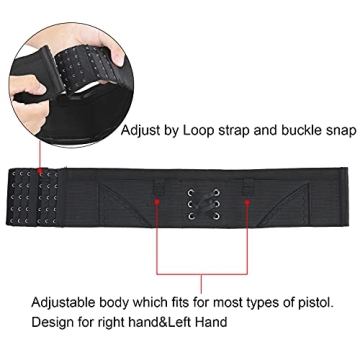 DULRLLY Adjustable Concealed Carry Leg Holster for Women