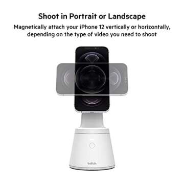 Belkin MagSafe Compatible Face Tracking Phone Mount for Content Creators, iPhone Series