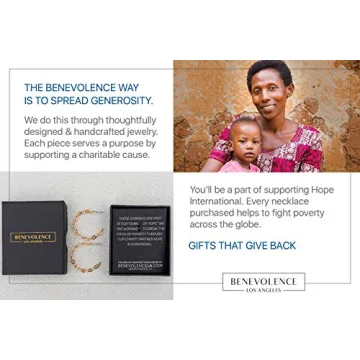 Benevolence LA Chain Hoop Earrings for Women, Hoop Earrings for Women, Chunky Gold Plated Hoop Earrings, Large Gold Dipped Hoop Earrings, Women's Hoop Earrings 30mm