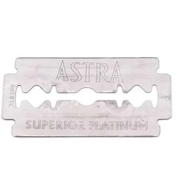 Astra Platinum Double Edge Safety Razor Blades,100 Blades (20 x 5)