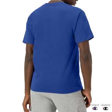 Champion Men's Classic Jersey Script T-Shirt – Versatile Comfort, Lasting Quality