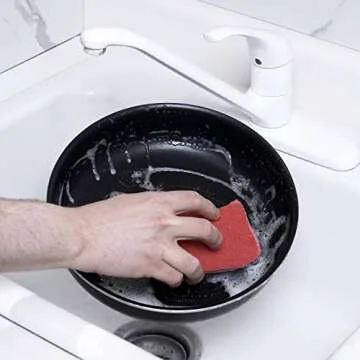 Kitchen Sponges for Washing Dishes, Non-Scratch Cellulose Dish Scrub Sponges, Cleaning Sponges for Household Use, Safe Cleaning Products, Kitchen Sponges Pack of 12, by Superio