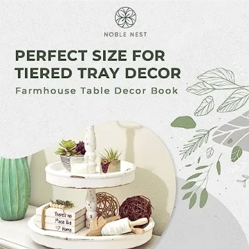 Noble Nest Mini White Decorative Books for Stylish Decor