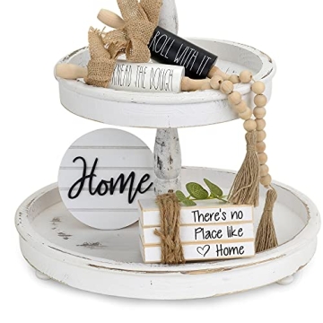 Noble Nest Mini White Decorative Books for Stylish Decor