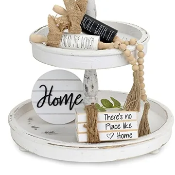 Noble Nest Mini White Decorative Books for Stylish Decor