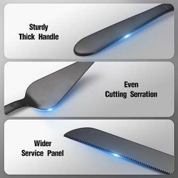 Elegant Wedding Cake Knife and Server Set for Celebrations