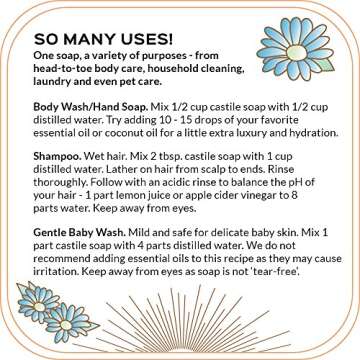 Quinn's Pure Castile Organic Liquid Soap, 32 ounce (Unscented)