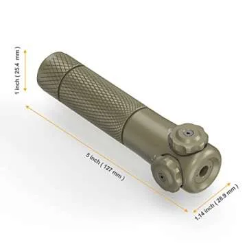 Feyachi GL35 Green Laser Sight 520nm Tactical Laser for Rifle with 20mm Picatinny Mount and Pressure Switch Included(Khaki)