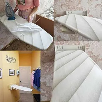 Space-Saving uyoyous Wall Mounted Ironing Board 37 x 13 Inch