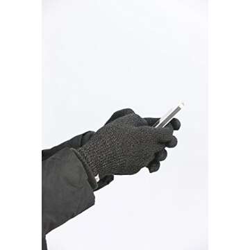 Agloves Sport Touchscreen Gloves for All Devices, Black