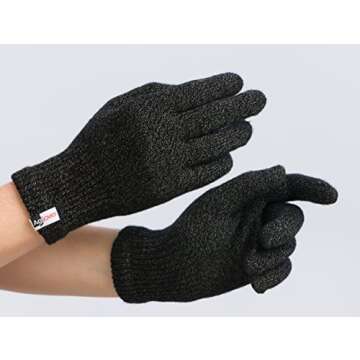 Agloves Sport Touchscreen Gloves for All Devices, Black