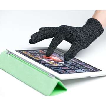 Agloves Sport Touchscreen Gloves for All Devices, Black