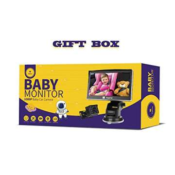 Funle Baby Car Mirror Back Seat Baby Car Camera Monitor Safety Car Seat Mirrors for Baby Rear Facing 4.3'' HD 1080P