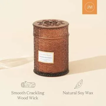 LA JOLIE MUSE Hearth Velvet Candles for Cozy Homes