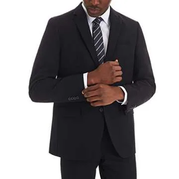 Ben Sherman Men's Modern Fit Suit Separate Blazer (Blazer and Pant), Black, 38S