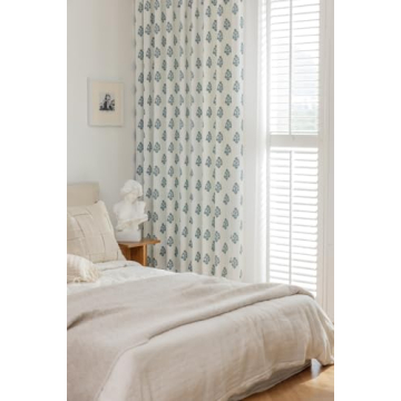 DrapePalette Linen Blend Pinch Pleat Curtains for Home