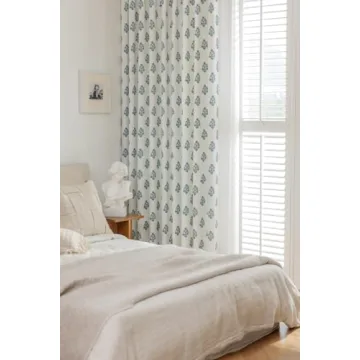 DrapePalette Linen Blend Pinch Pleat Curtains for Home