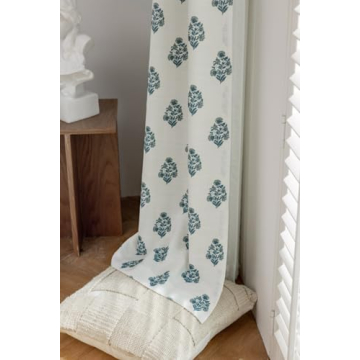 DrapePalette Linen Blend Pinch Pleat Curtains for Home