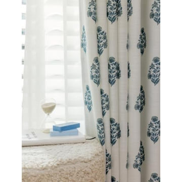DrapePalette Linen Blend Pinch Pleat Curtains for Home