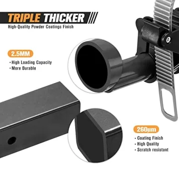 LITE-WAY Bike Rack 4 Bike Capacity Durable Hitch Mount